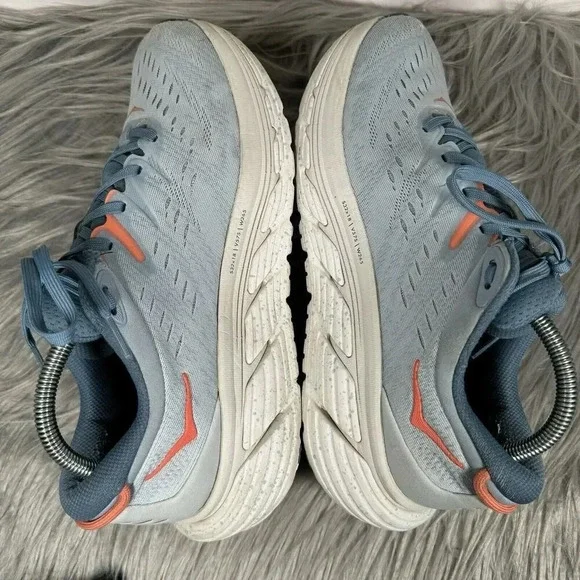 Hoka One One Gaviota 4 Womens 10 Blue Shoes Running Gym Comfort Trainer Sneakers - Picture 6 of 10